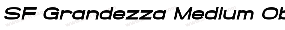 SF Grandezza Medium Oblique字体转换